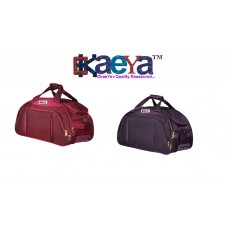 OkaeYa 2 Wheel Cabin Size Travel Duffle With Trolley (color may vary)